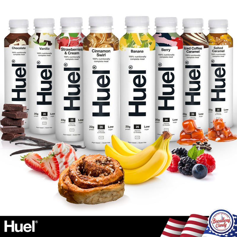 Huel RTD Shake Variety Pack - 8 Assorted Flavours by Broadway Candy
