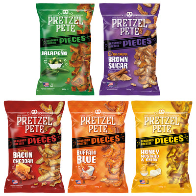Pretzel Pete Gourmet Pretzel Variety | Pack of 5 by Broadway Candy