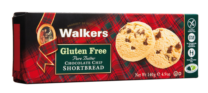 Walkers Gluten Free Chocolate Chip Shortbread 140g