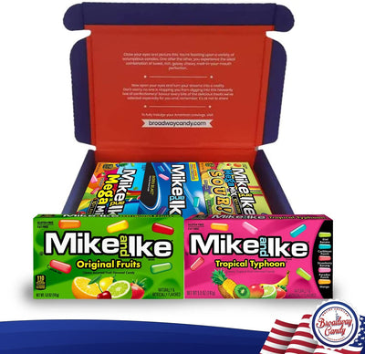 Mike & Ike Gift Box | 5 Assorted Packs by Broadway Candy