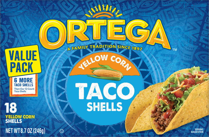 Ortega Yellow Taco Shell Value Pack 210g