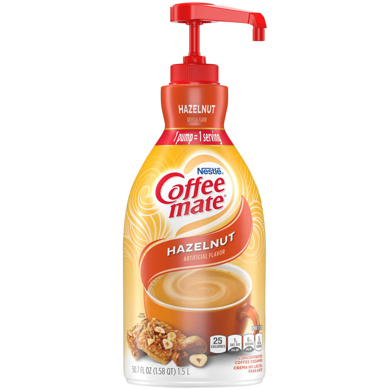 Coffee Mate Liquid Hazelnut Creamer Pump 1.5l