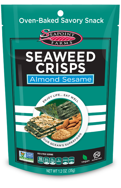 Seapoint Seaweed Crisps Almond Sesame 33g **Exp 11/06**