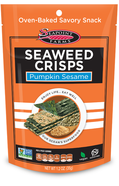 Seapoint Seaweed Crisps Pumpkin Sesame 33g