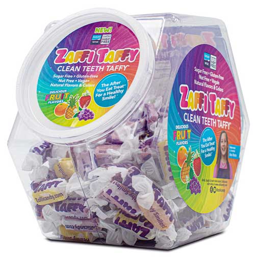 Zaffy Taffy Variety Jar 907g (32oz) Broadway Candy
