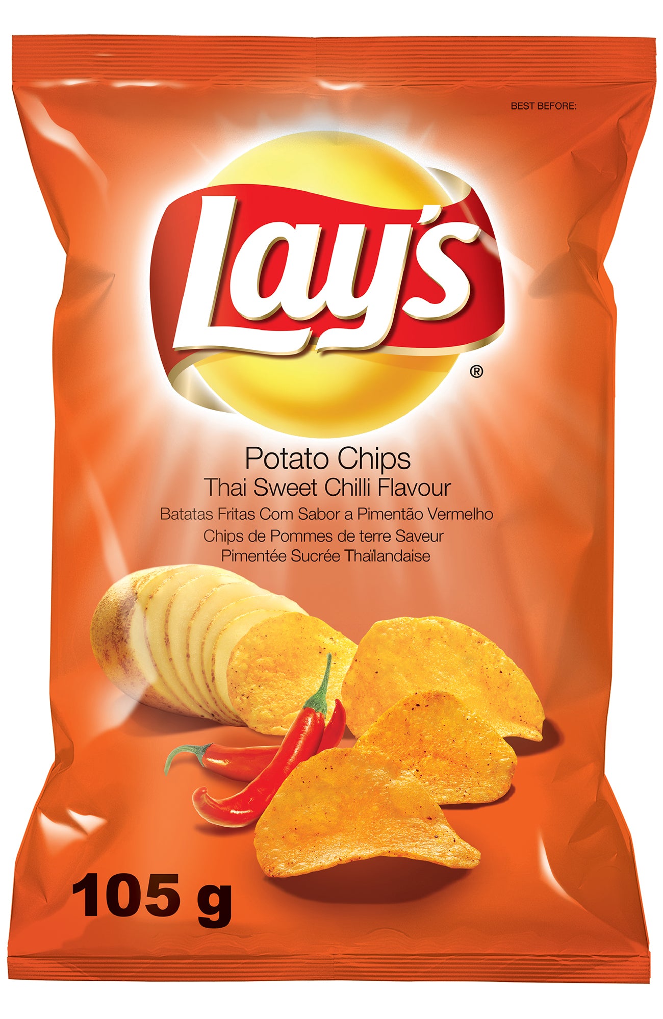 Lays Large Crisps Thai Sweet Chilli 105g Broadway Candy