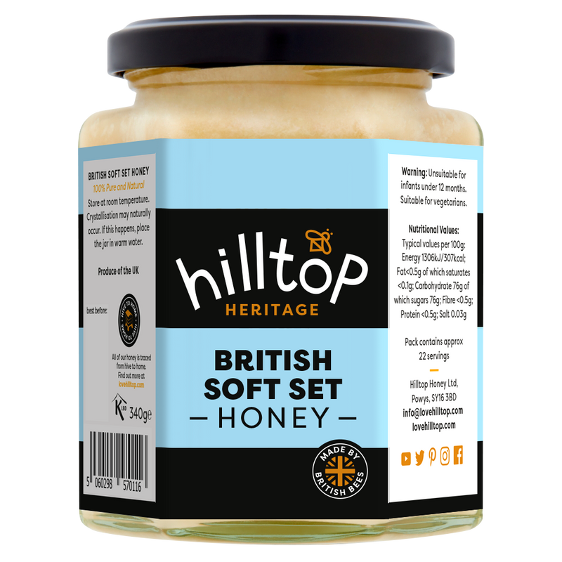 Hilltop Honey British Soft Set Honey  340g