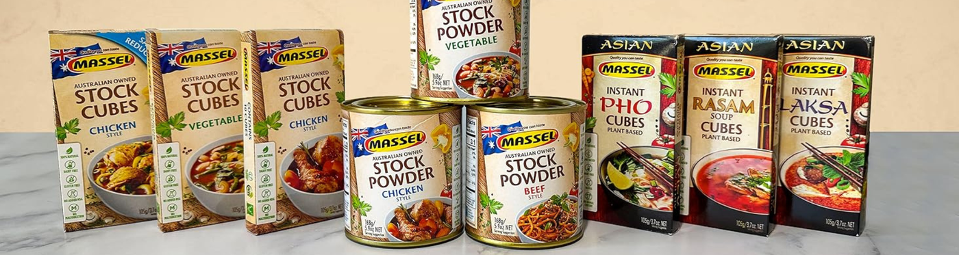 Massel vegan stock cubes and gluten free stock powder