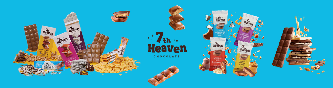 7th Heaven vegan chocolate bars and dairy free chocolate