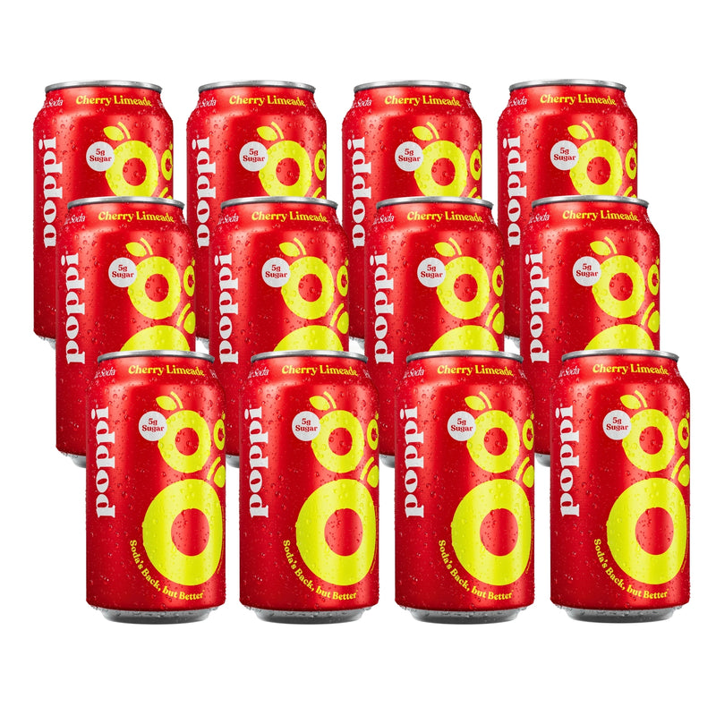 Poppi  Sparkling Prebiotic Soda Cherry Limeade 355ml