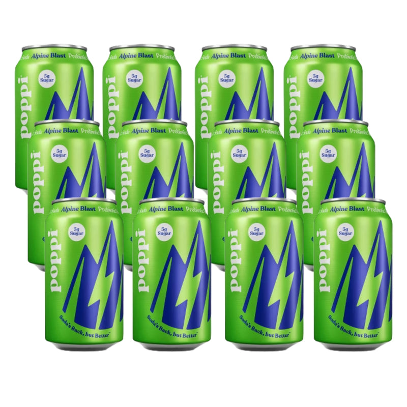 Poppi  Sparkling Prebiotic Soda Alpine Blast 355ml