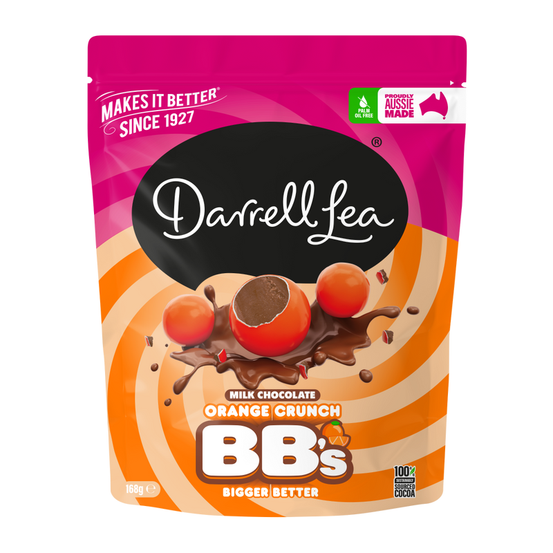 Darrell Lea Milk Chocolate Orange Crunch BB&