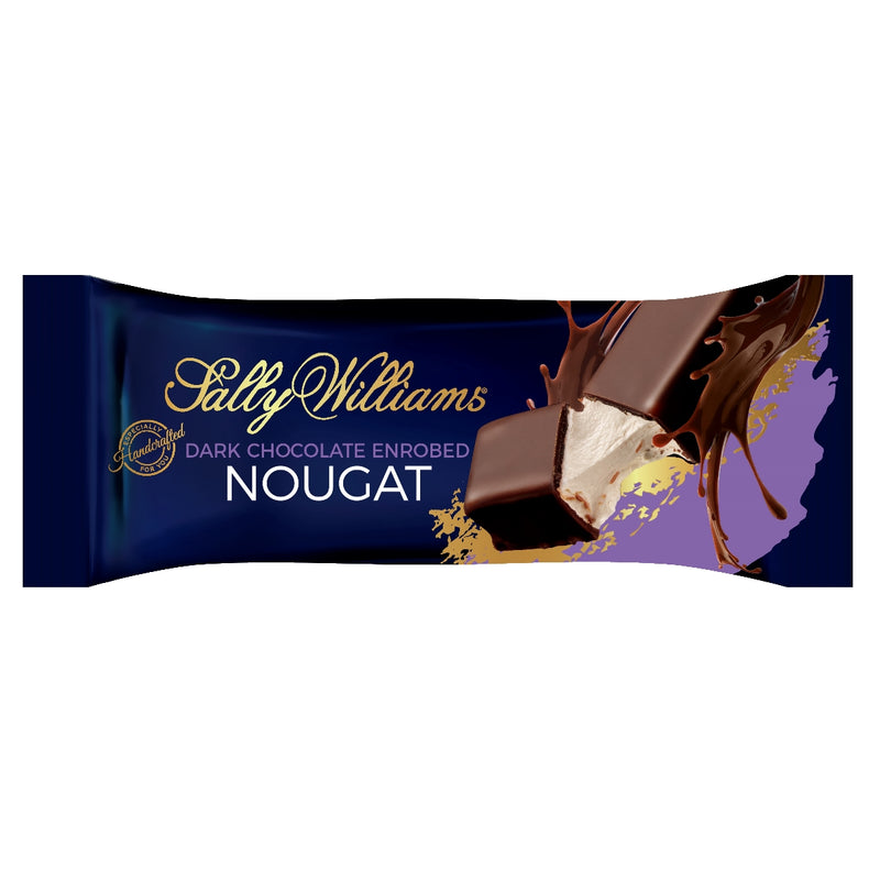 Sally Williams Pack of 12 x 50g BAR Nougat Dark Chocolate