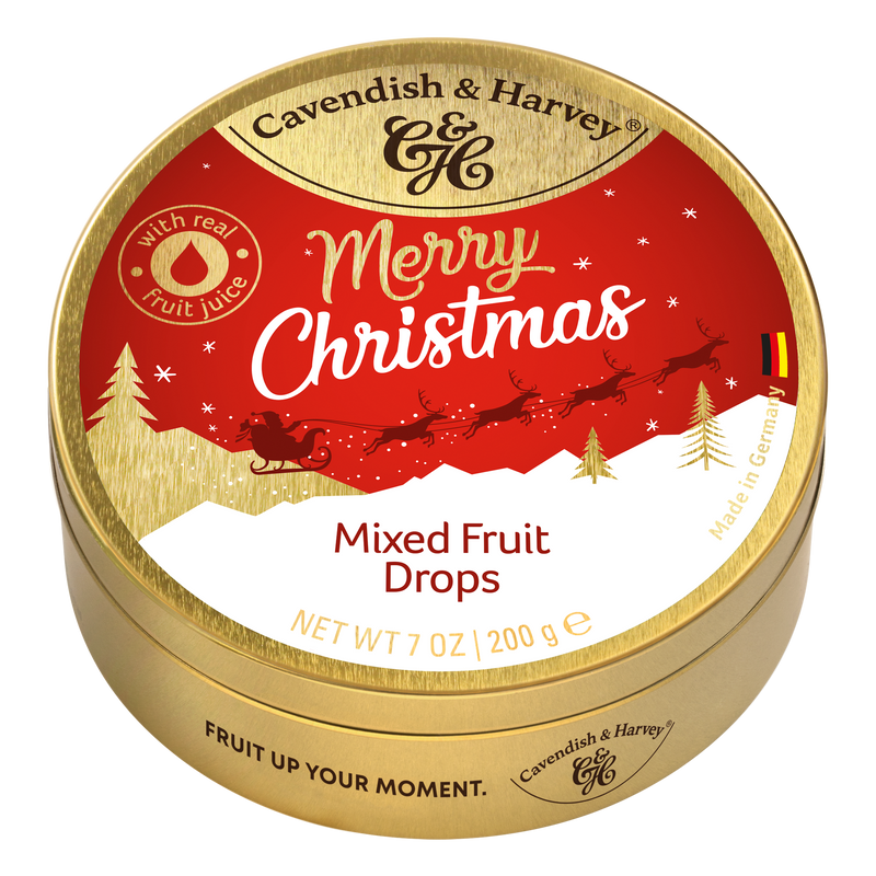 Cavendish & Harvey Merry Christmas Mixed Fruit Drops NK 200g