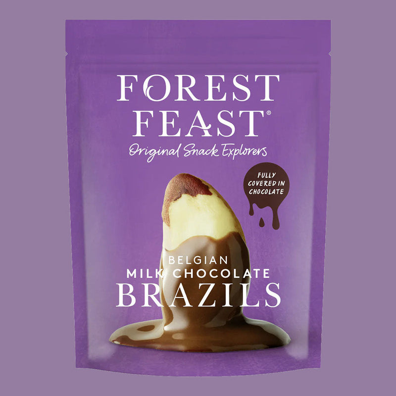 Forest Feast Belgian Milk Chocolate Brazils NK 120g