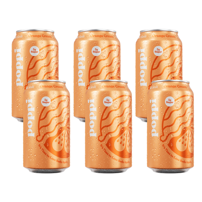 Poppi Sparkling Prebiotic Soda Orange Cream 355g