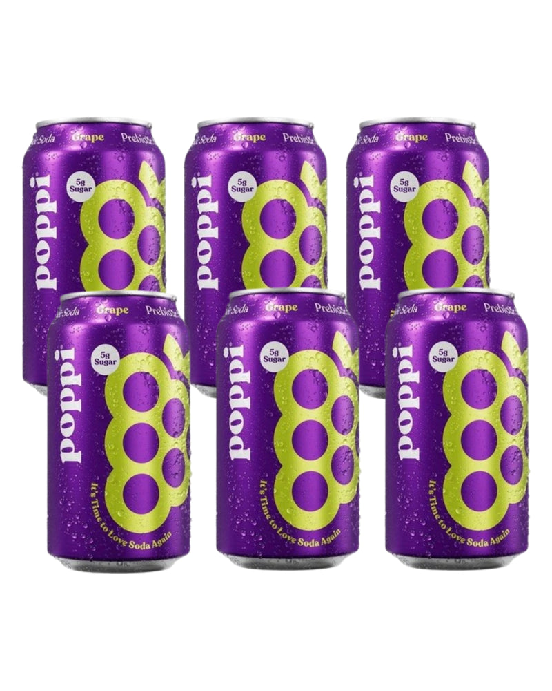 Poppi  Sparkling Prebiotic Soda Grape 355ml