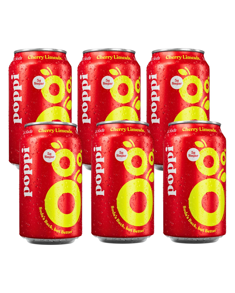 Poppi  Sparkling Prebiotic Soda Cherry Limeade 355ml