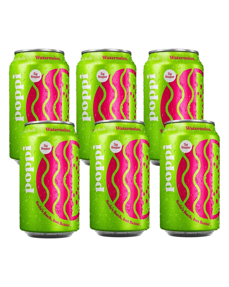 Poppi  Sparkling Prebiotic Soda Watermelon 355ml