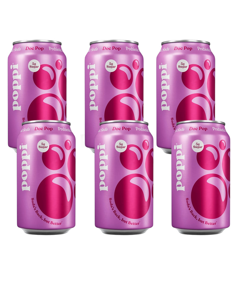 Poppi  Sparkling Prebiotic Soda Doc Pop 355ml