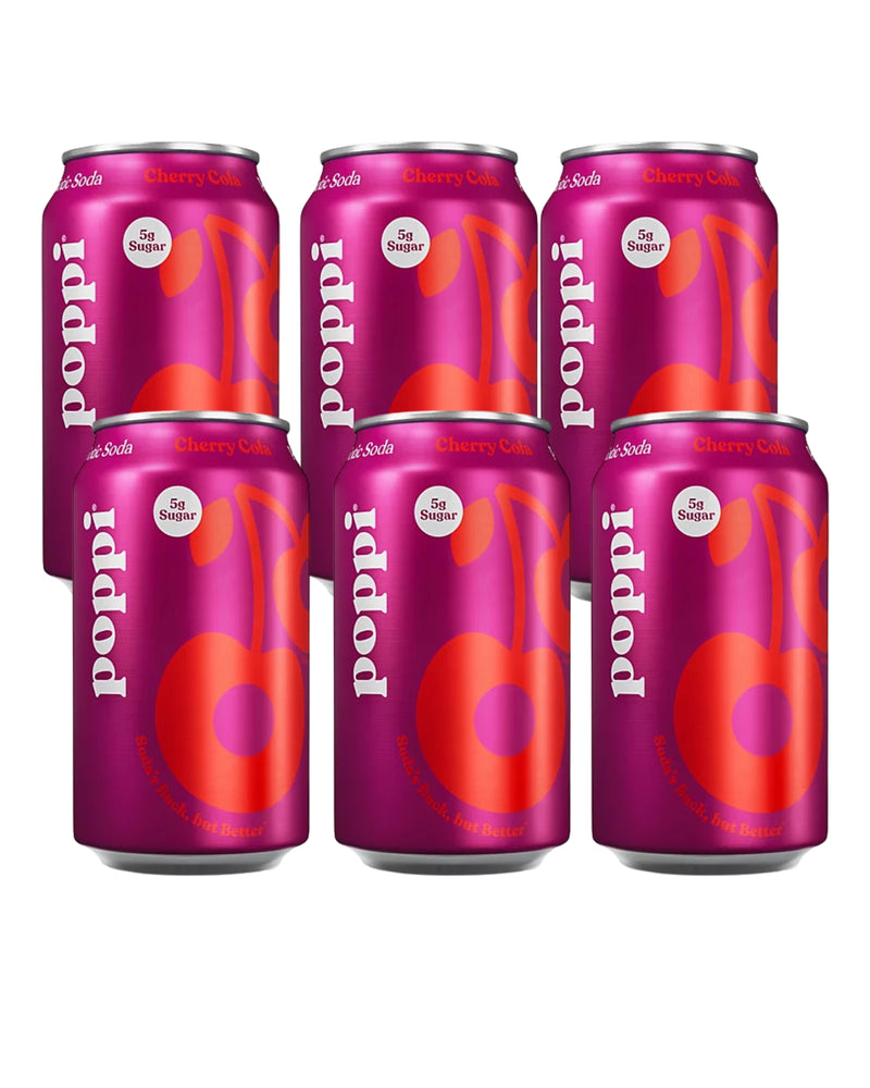 Poppi  Sparkling Prebiotic Soda Cherry Cola 355ml