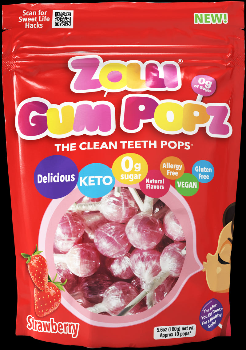Zollipops Gum Popz Strawberry NK 158g (5.6oz)