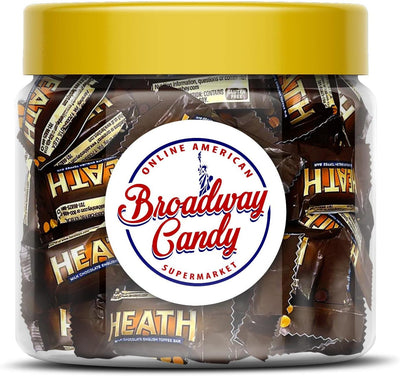 Hershey's Heath Milk Chocolate & English Toffee Jar 300g (Approx. 40 Pieces) by Broadway Candy