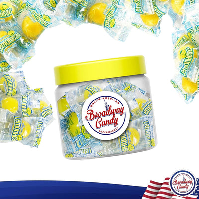 Lemonhead Individually Wrapped Candies Jar 300g (Approx. 35 Pieces)