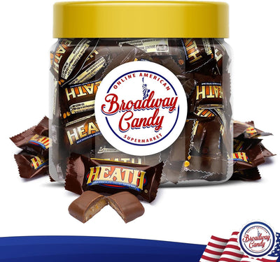 Hershey's Heath Milk Chocolate & English Toffee Jar 300g (Approx. 40 Pieces) by Broadway Candy