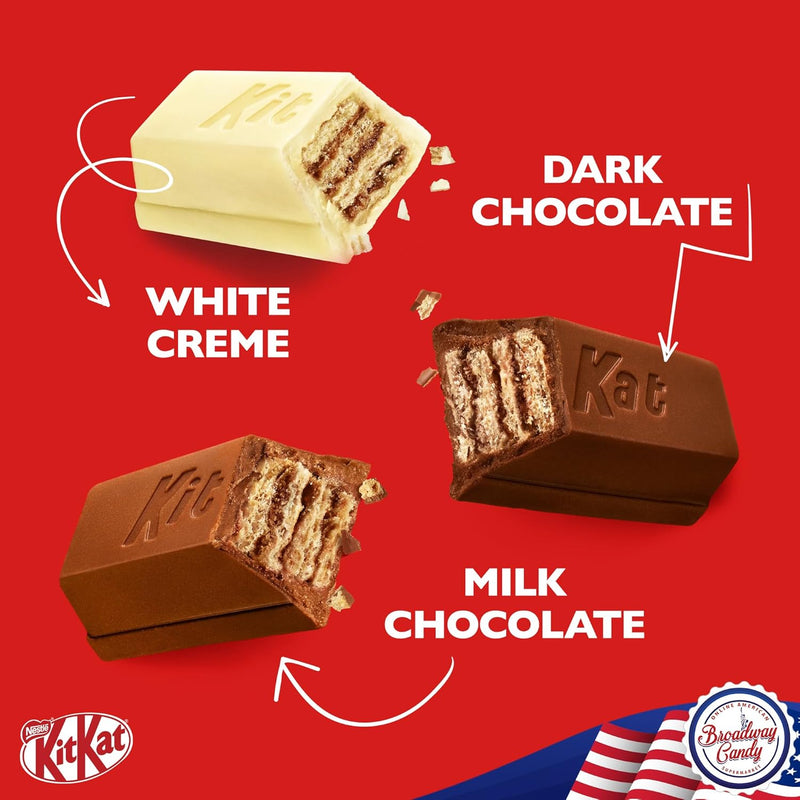 BULK Kitkat Assorted Miniatures 1kg Bag | Mix of Dark, Milk & White Chocolate