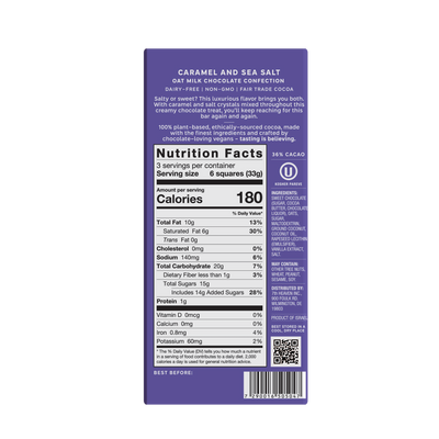 7th Heaven Caramel And Sea Salt Oat Milk Chocolate 100g