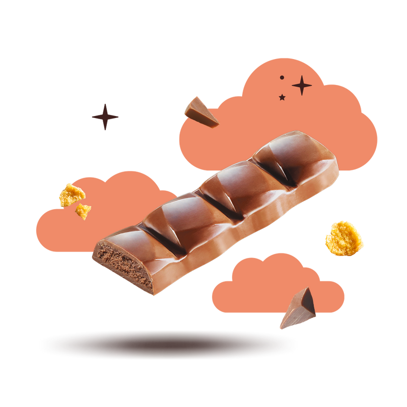 7th Heaven Rice Crisps & Hazelnut Cream Oat Milk Chocolate 45g
