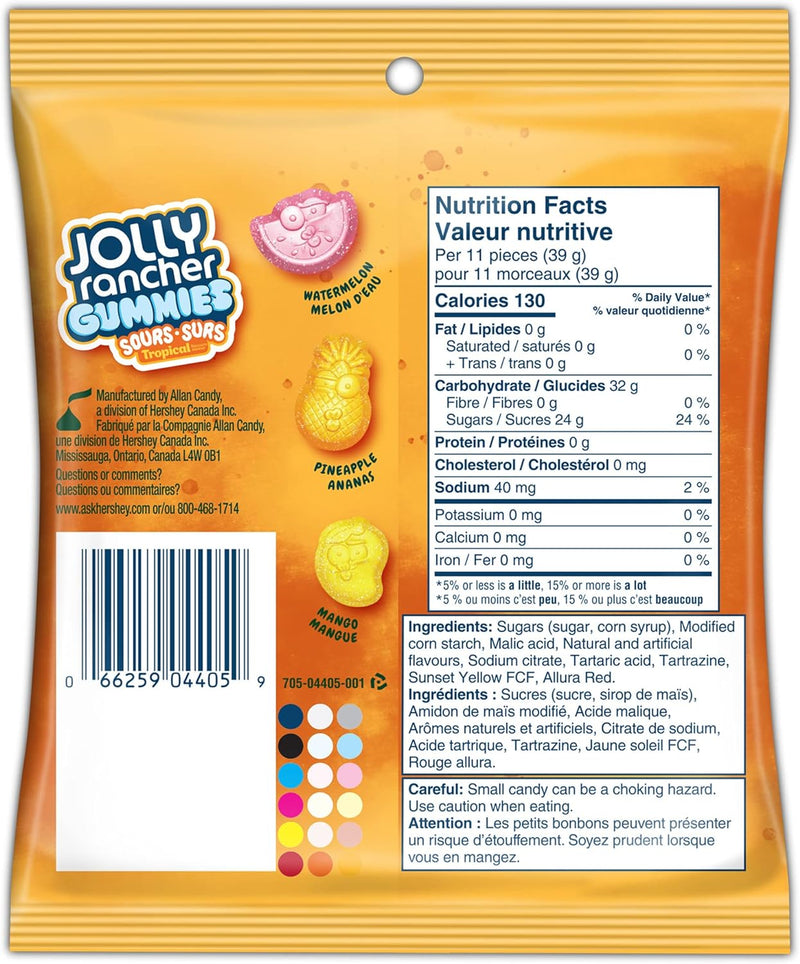 Jolly Rancher Gummies Sours Tropical NK 182g