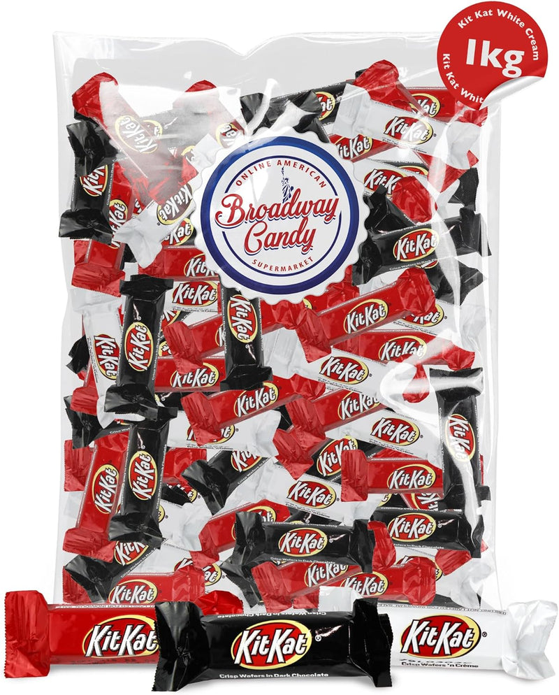 BULK Kitkat Assorted Miniatures 1kg Bag | Mix of Dark, Milk & White Chocolate