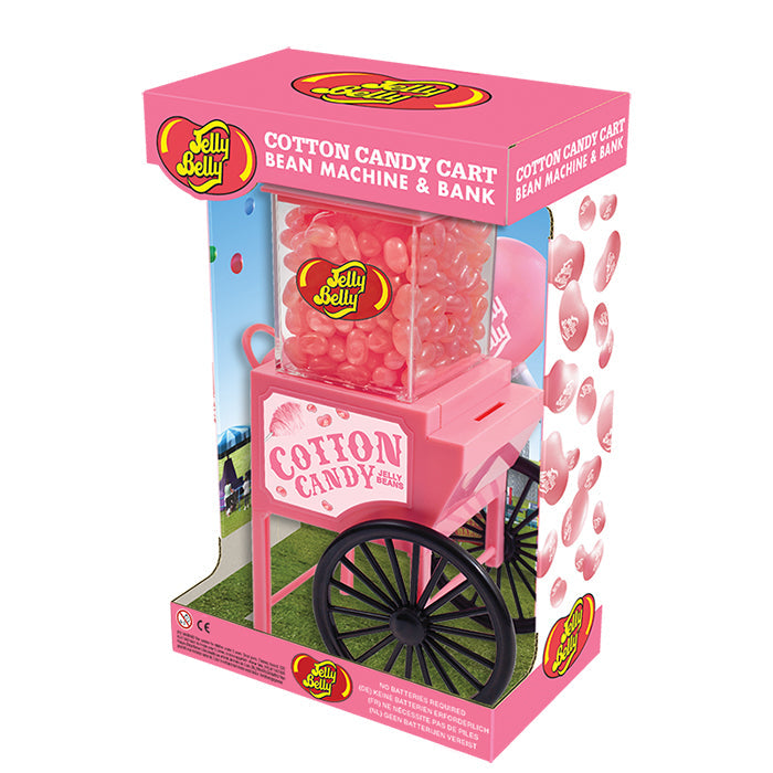 Jelly Belly Cotton Candy Cart Bean Machine & Money Bank | Jelly Bean Dispenser
