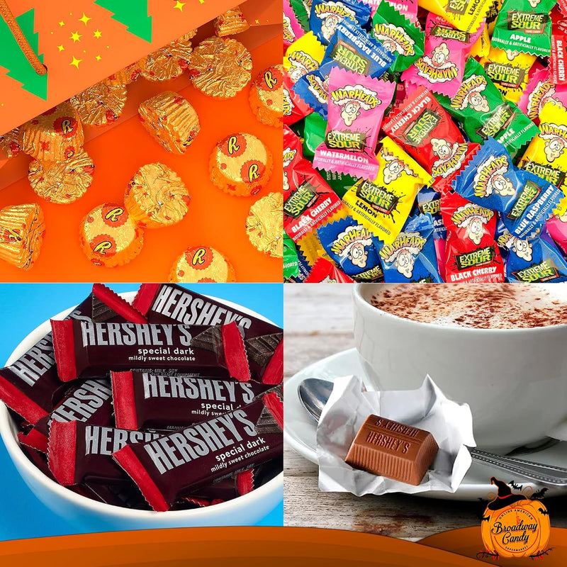 Halloween Candy Bucket Spooky Sweet Mix 500g | Assorted Chocolate and Sweet Collection for Trick-or-Treat by Broadway Candy