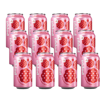 Poppi  Sparkling Prebiotic Soda Raspberry Rose 355ml