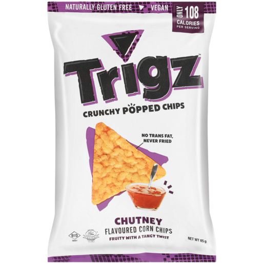 Trigz  Air Popped Chips Chutney 85g