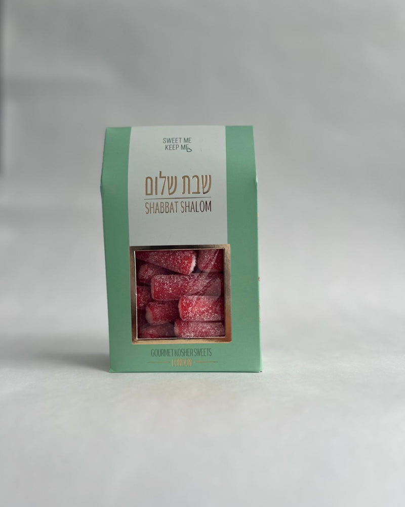 SMKM  - Sour Candy - Strawberry Pencils | Gift Box | Shabbat Shalom 160g