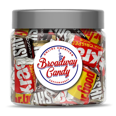 Hershey's Mini Chocolate Mix Jar 500g (Approx. 55 Pieces) by Broadway Candy