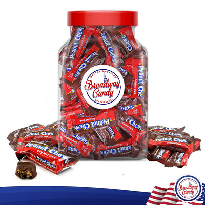 Goldenberg's Peanut Chews Jar 750g (Approx. 80 Pieces) by Broadway Candy