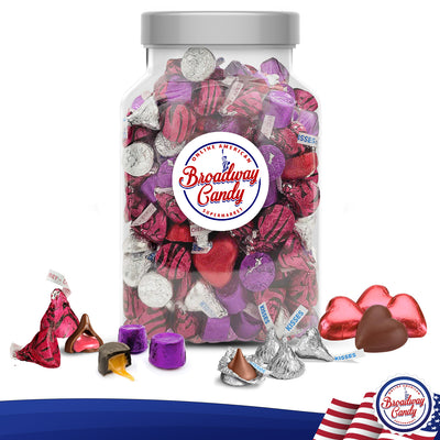 Mixed Chocolate Love Jar 1.5kg by Broadway Candy