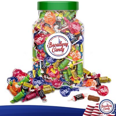 Tootsie Roll Chews & Lollipop Mix Jar 1kg (Approx. 95 Pieces) by Broadway Candy