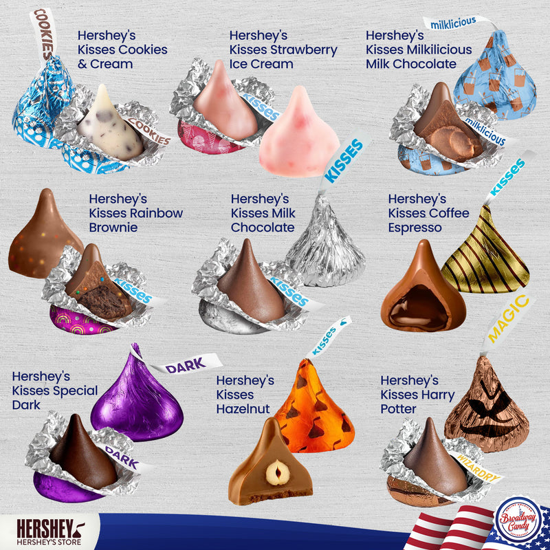 Blissful Kisses Jar 500g - American Sweets Gift Hamper - Assortment of Hershey&