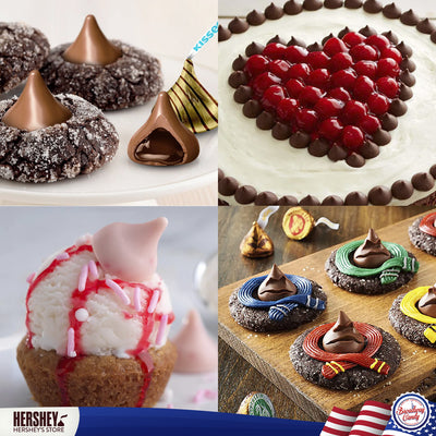 Blissful Kisses Jar 500g - American Sweets Gift Hamper - Assortment of Hershey's Kisses