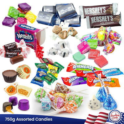 Mixed American Mini Candies Gift Box | 90 Piece Assortment | Sweets & Chocolate Hamper by Broadway Candy