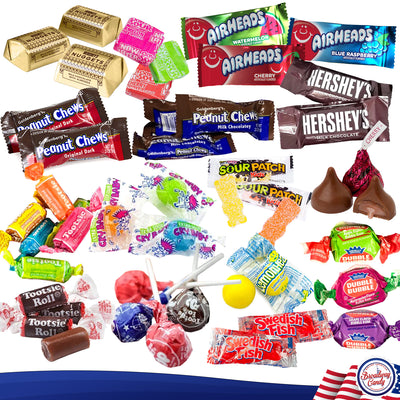 Mixed American Mini Candies Gift Box | 700g Assortment | Sweets & Chocolate Hamper by Broadway Candy
