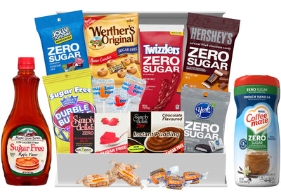 Deluxe Sugar Free Hamper | Zero Sugar Confectionery Premium Gift Box by Broadway Candy
