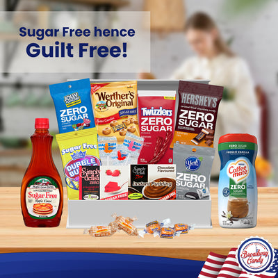 Deluxe Sugar Free Hamper | Zero Sugar Confectionery Premium Gift Box by Broadway Candy