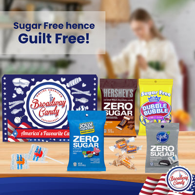 Sugar Free Candy Hamper | Zero Sugar Sweets & Chocolate Box by Broadway Candy